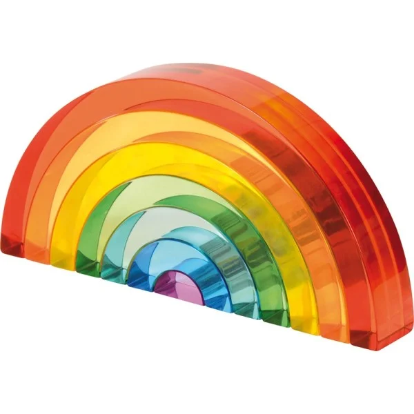 jeu arc en ciel acrylique translucide